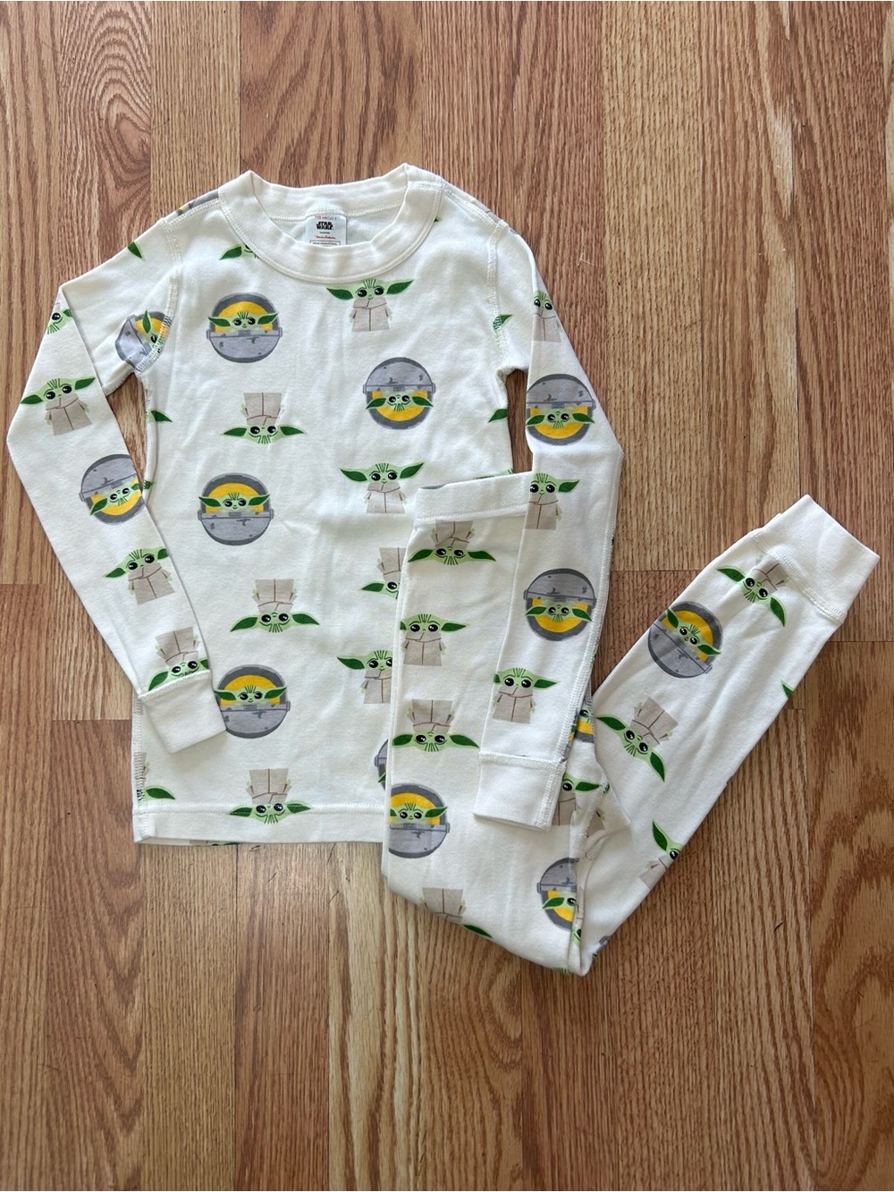 Hanna Andersson Boys Star Wars Grogu Print Pajama Set NWOT Size 110/US5